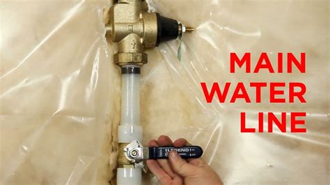 how to fix metal main water pipe line to house|main water line repair video.